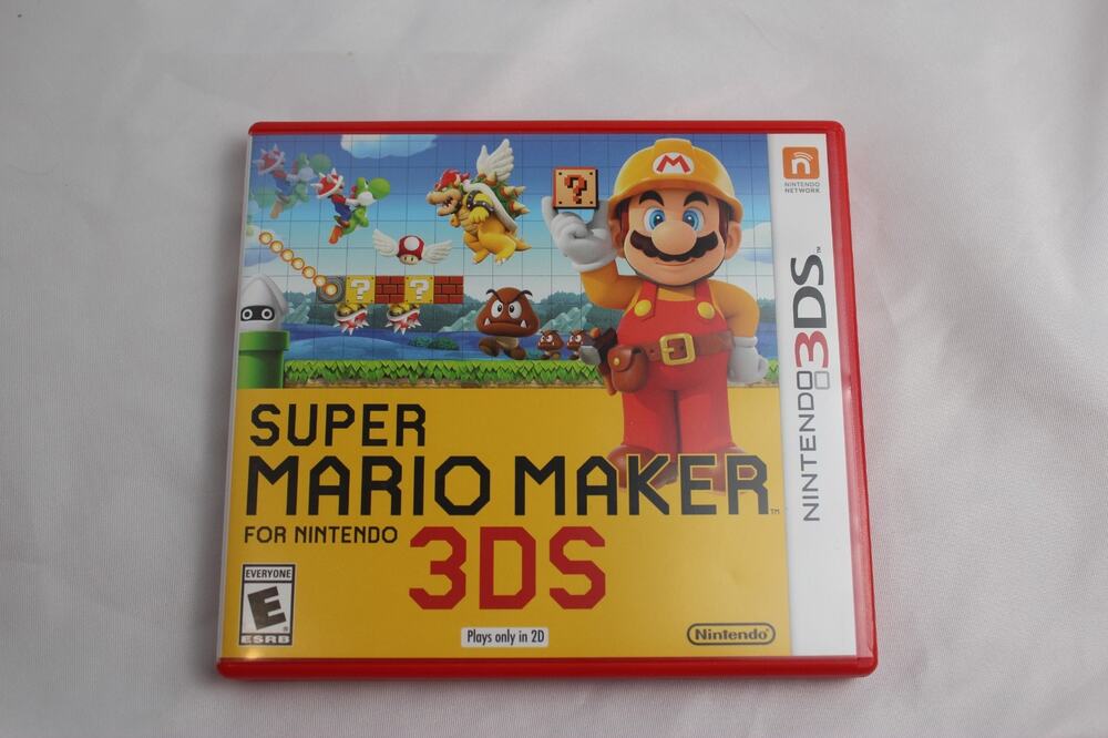 Nintendo 3DS Super Mario Maker Video Game ESRB E 2016 Complete CIB